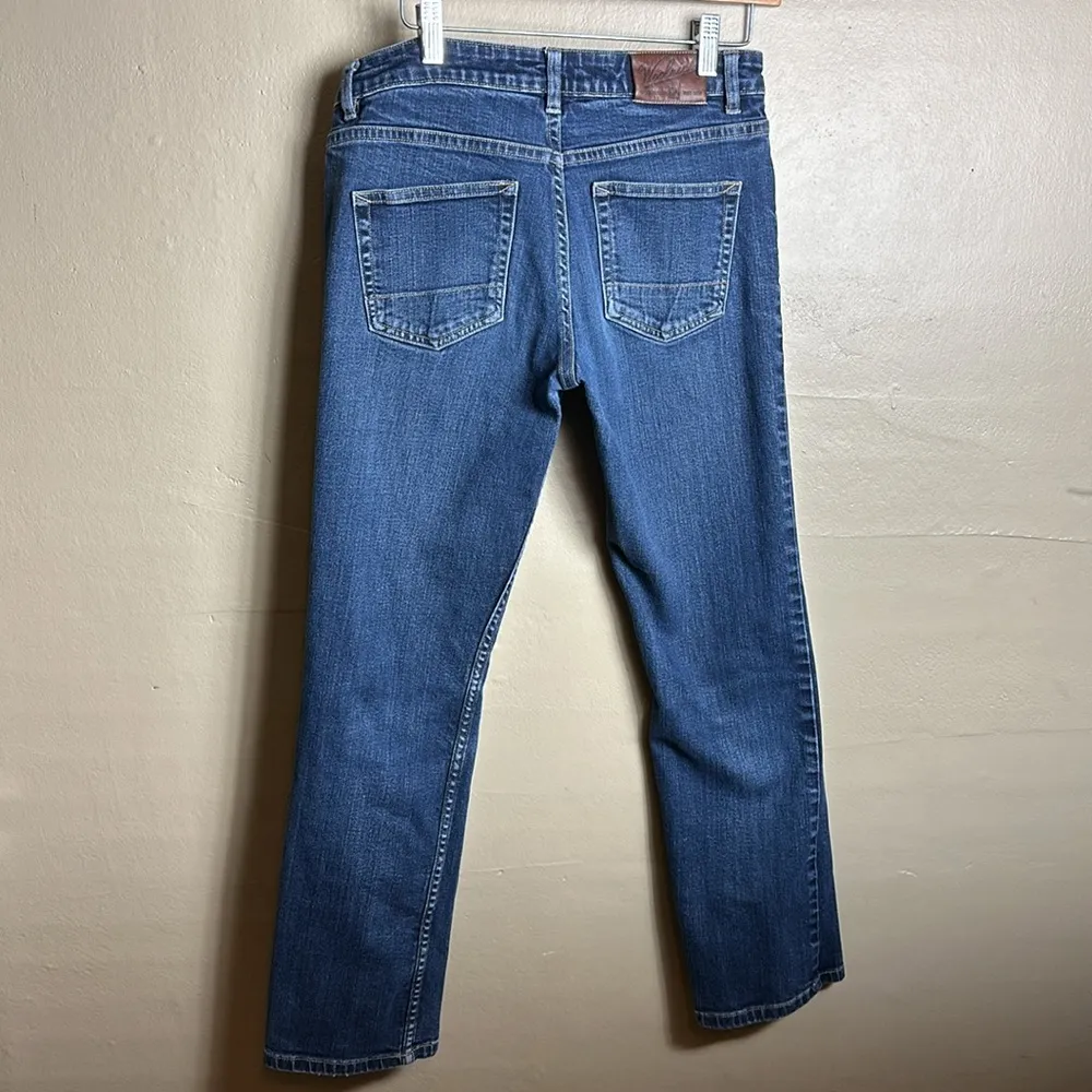 Woolrich Jeans Size 6 Womens Mid Rise Dark Wash Blue Denim Straight - Image 7