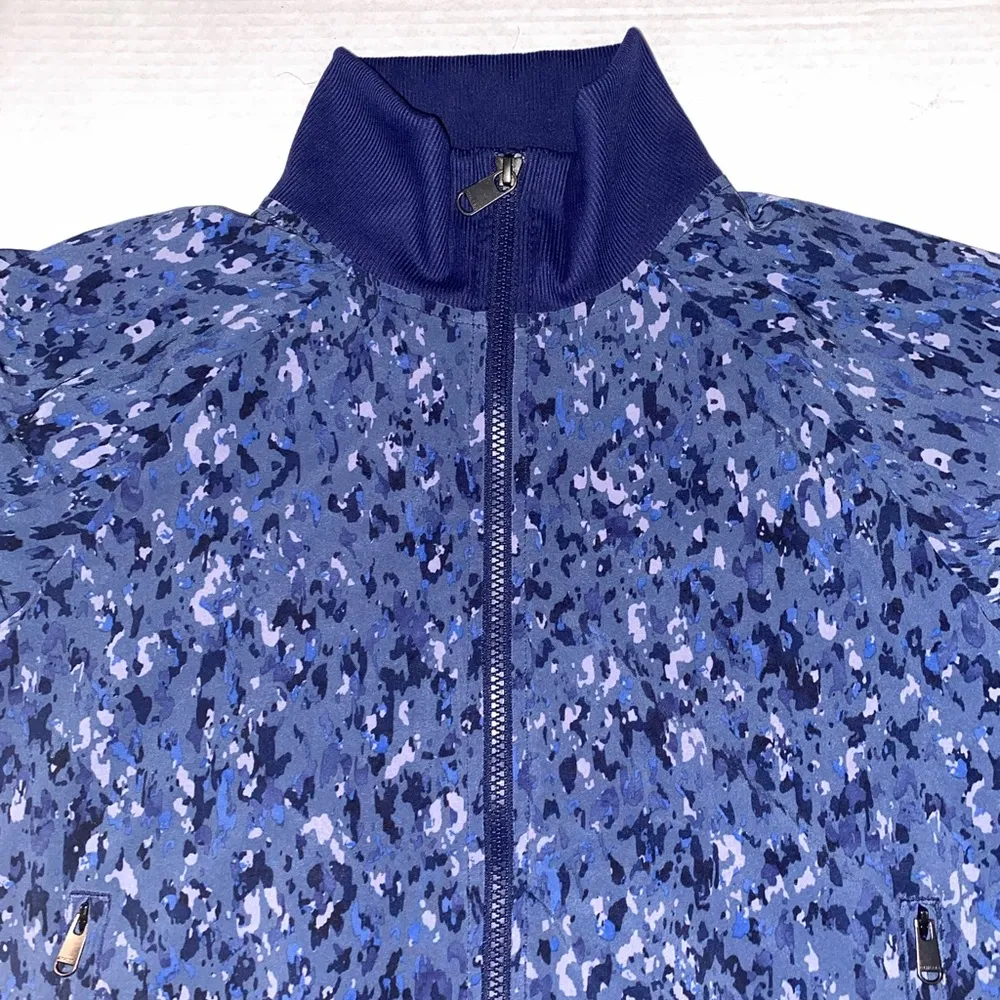 ATHLETA Brooklyn Bomber  II Jacket Chrome Blue Women's Large EUC Extra Small - Image 3
