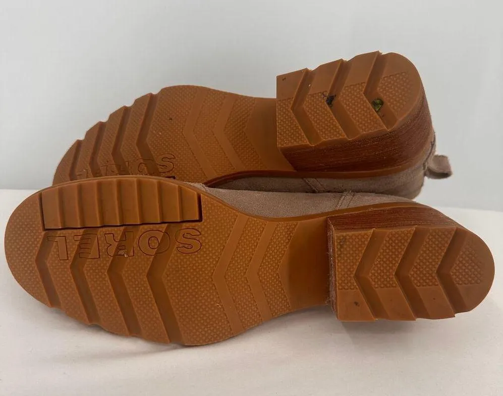 Sorel Women's Chelsea Harlow Cate Leather Suede Booties Size 11 - Image 7