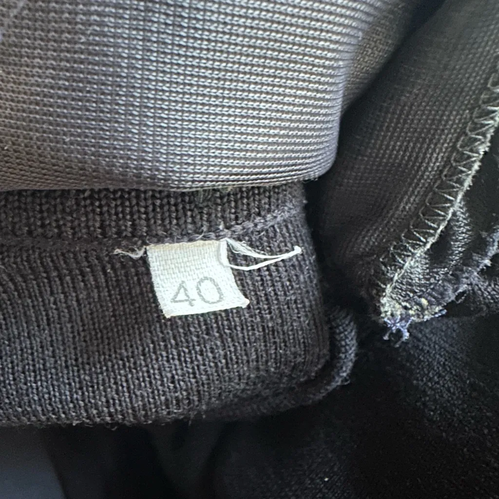 Vintage Rena Lange Navy Blue Jumpsuit Classic Logo Gold Buttons Zip Up Size 40 Size M - Image 11