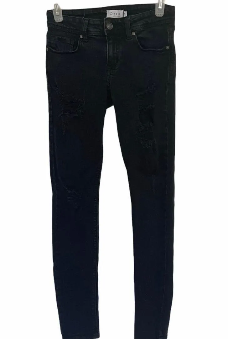 |  distressed skinny jeans - Image 2