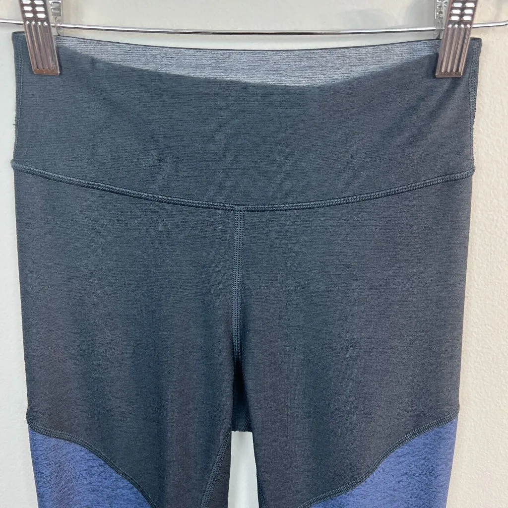 Outdoor Voices Leggings XS Colorblock Gray Blue 7/8‎ Springs Yoga Active - Image 4