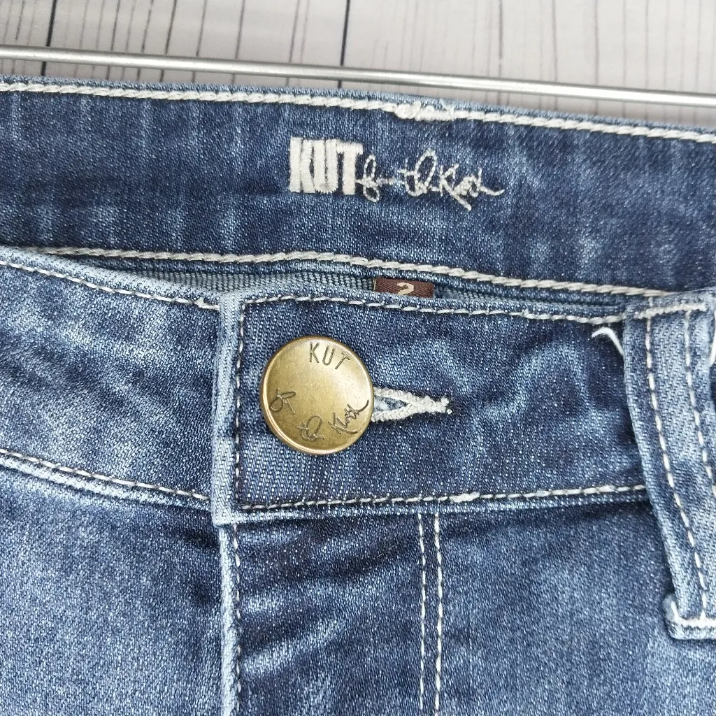 Kut From The Cloth Women's Raw Hem Skinny Jeans Size 2 - Image 4