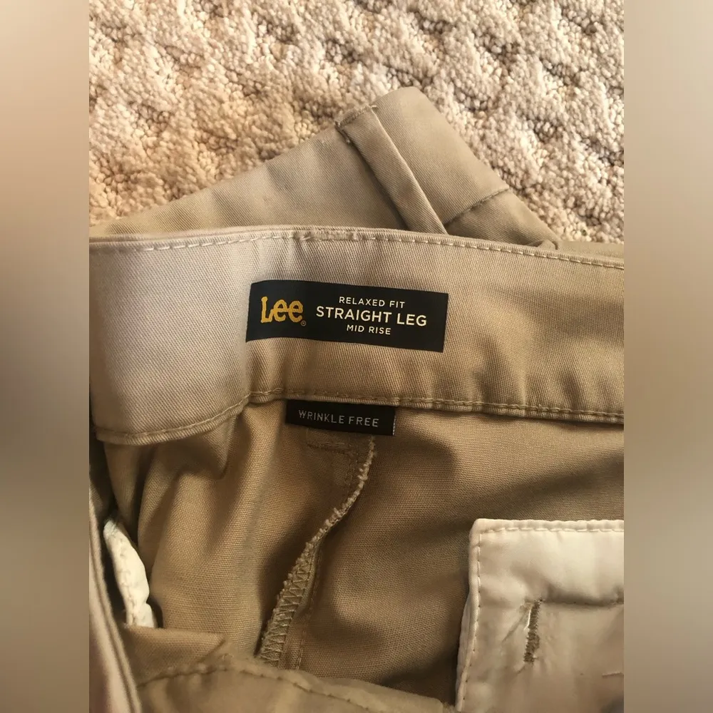 Lee Women's Pants Gray Size 16 Effortless Wash & Wear Relaxed Fit Straight Mid - Image 6