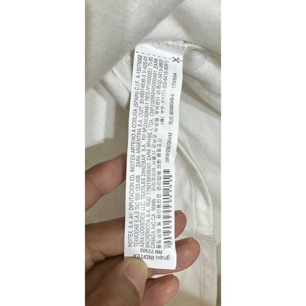 NWOT  Zara Trafaluc “What’s Shopping You?” Thick Tshirt mini dress colorblock- M - Image 5