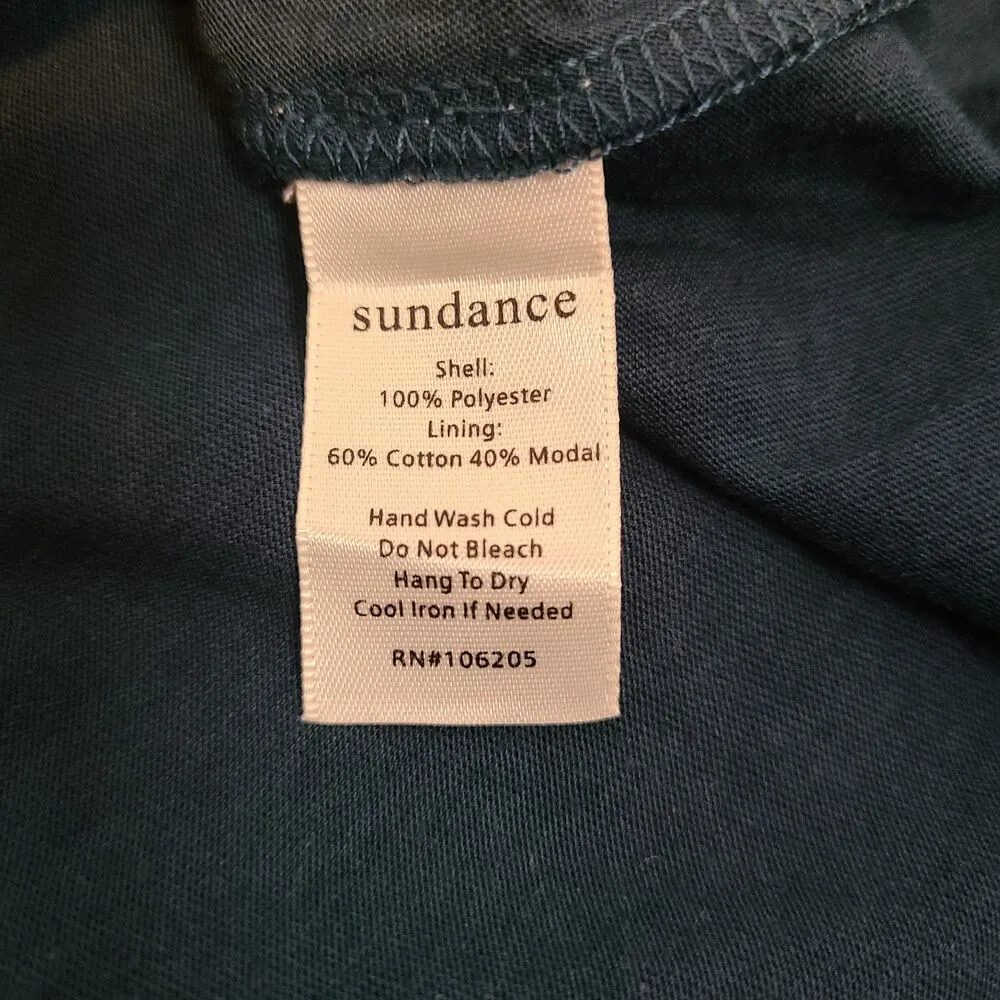 Sundance Womens Remarkable Beauty Top Witchy Velvet Crochet Lace Size XS Teal Green - Image 12