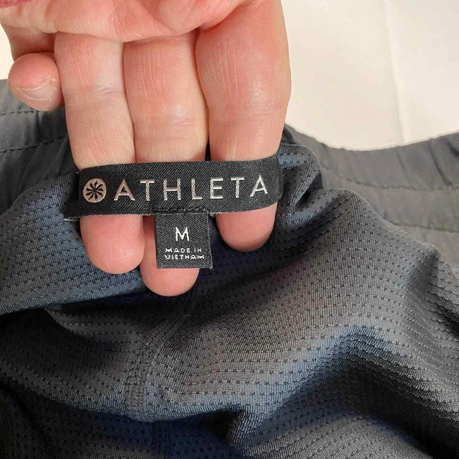 Athleta Skort Womens Medium Gray Nylon Polyester Drawstring Elastic Waist - Image 7