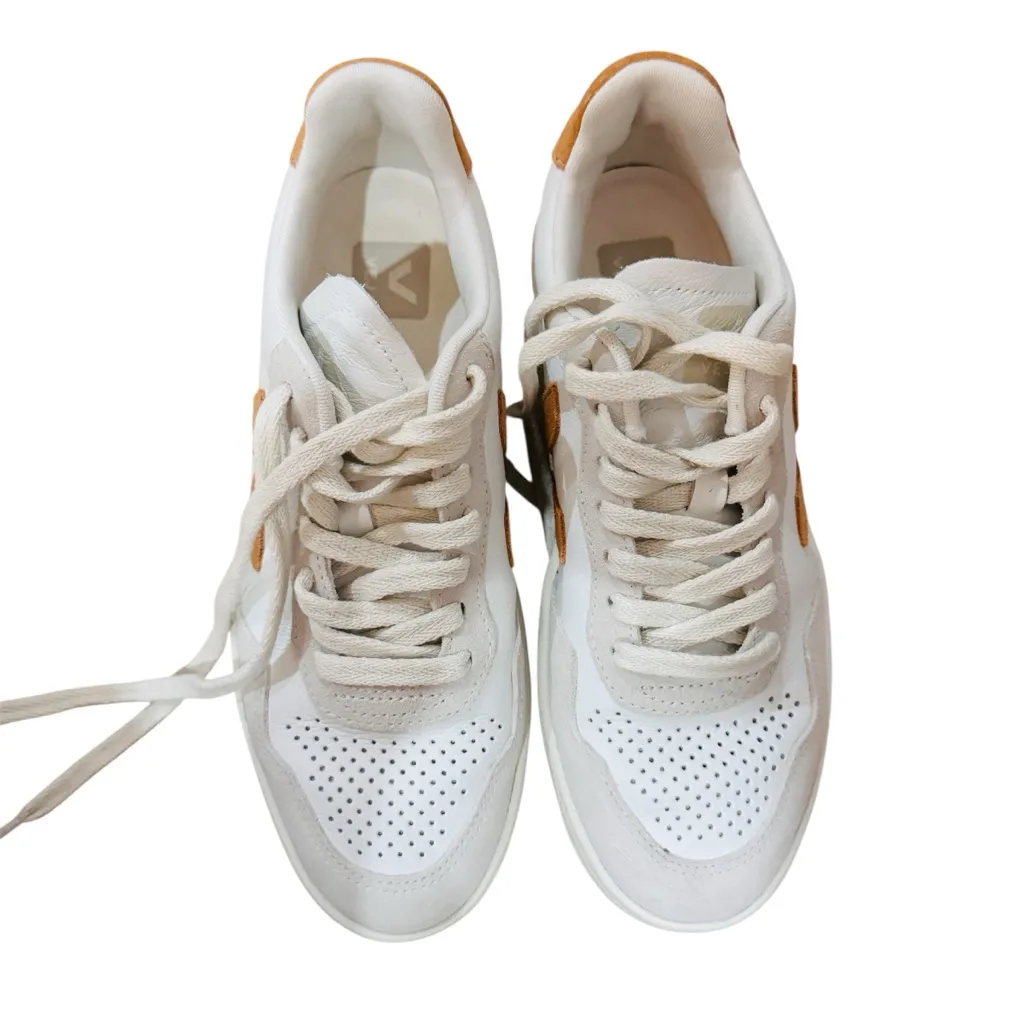 VEJA V-90 mesh white umber Women's Sneakers EUC - Image 3