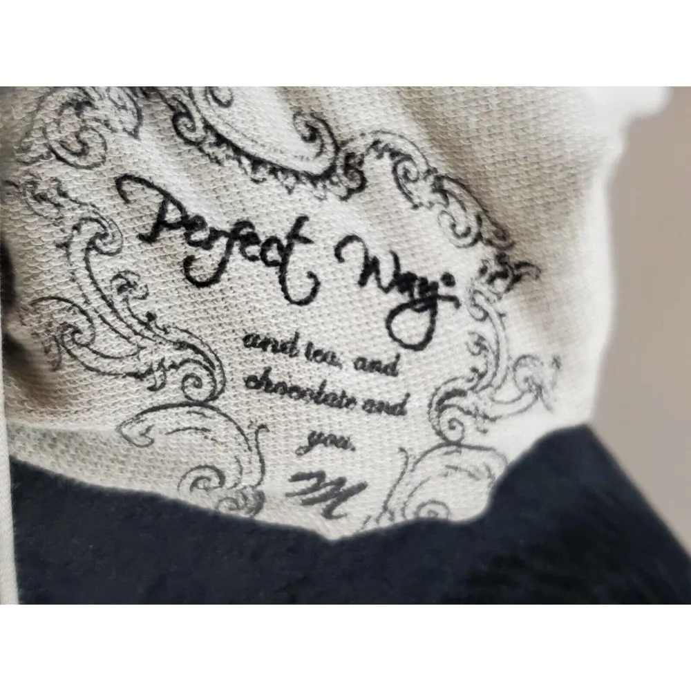 Perfect Way Womens Beige Striped Cotton Round Neck Long Sleeve Top Size Medium - Image 10