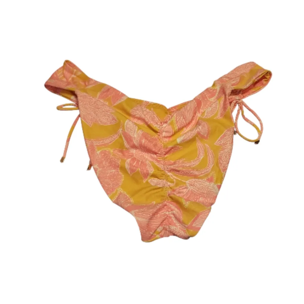 P2F (Power 2 the Flower) Floral Bikini Bottom Size Large Yellow - Image 2