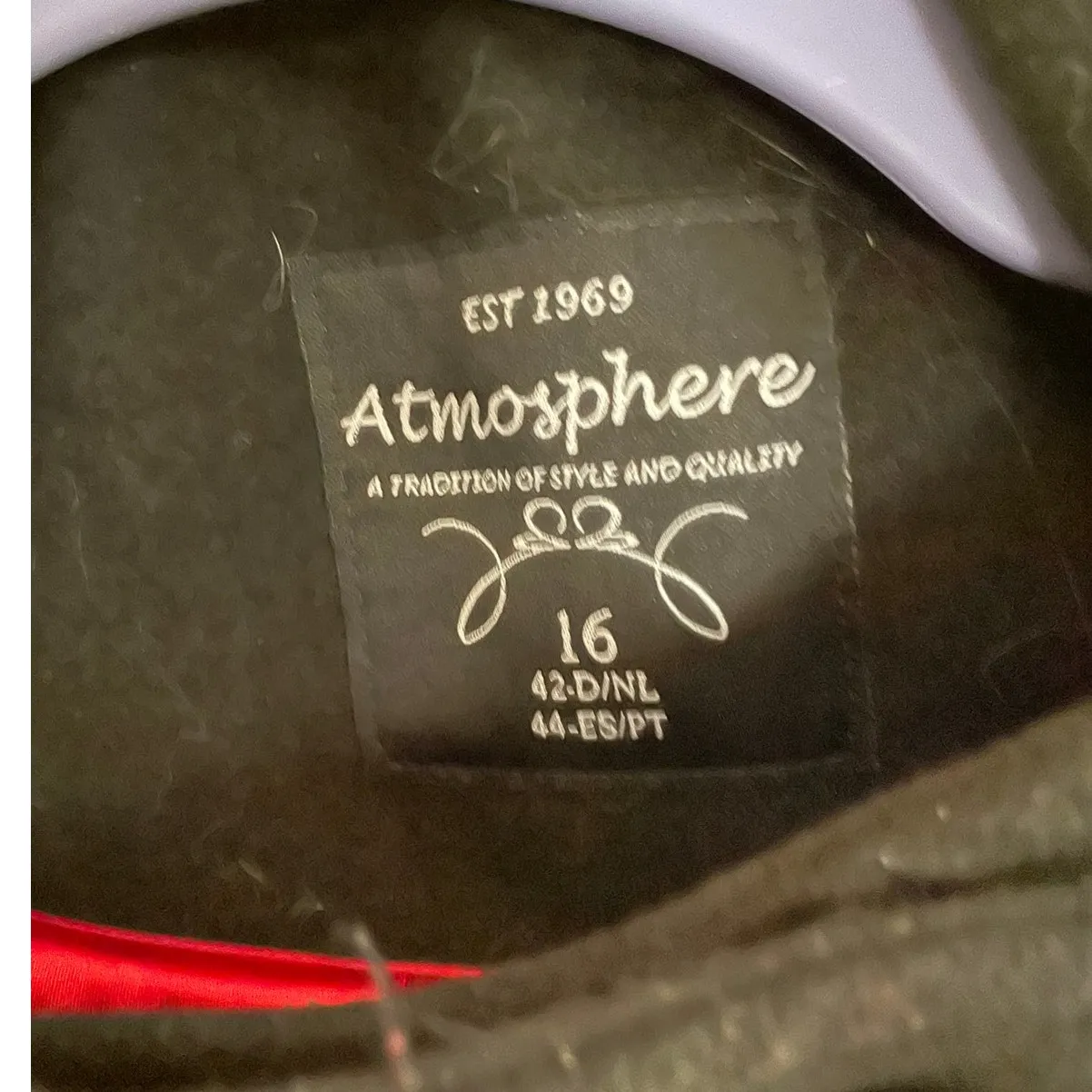 Atmosphere Red and Black Coat - Image 2