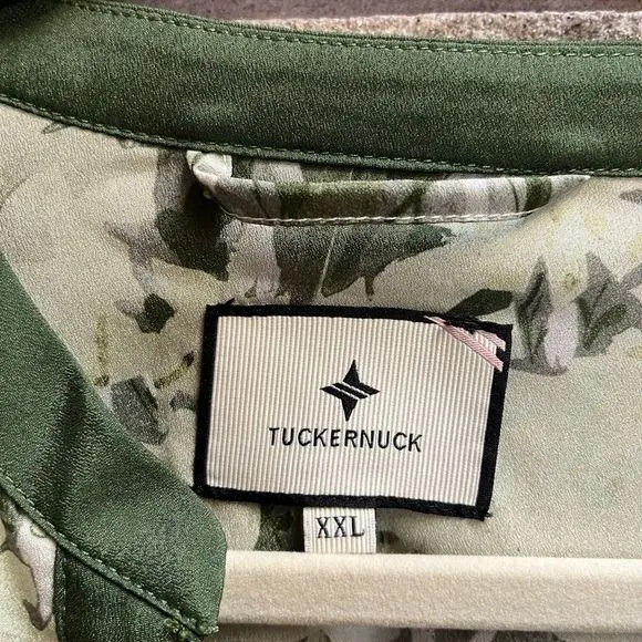 Tuckernuck Shady Grove Floral Camille Dress Green Floral Midi Maxi XXL NWT - Image 5