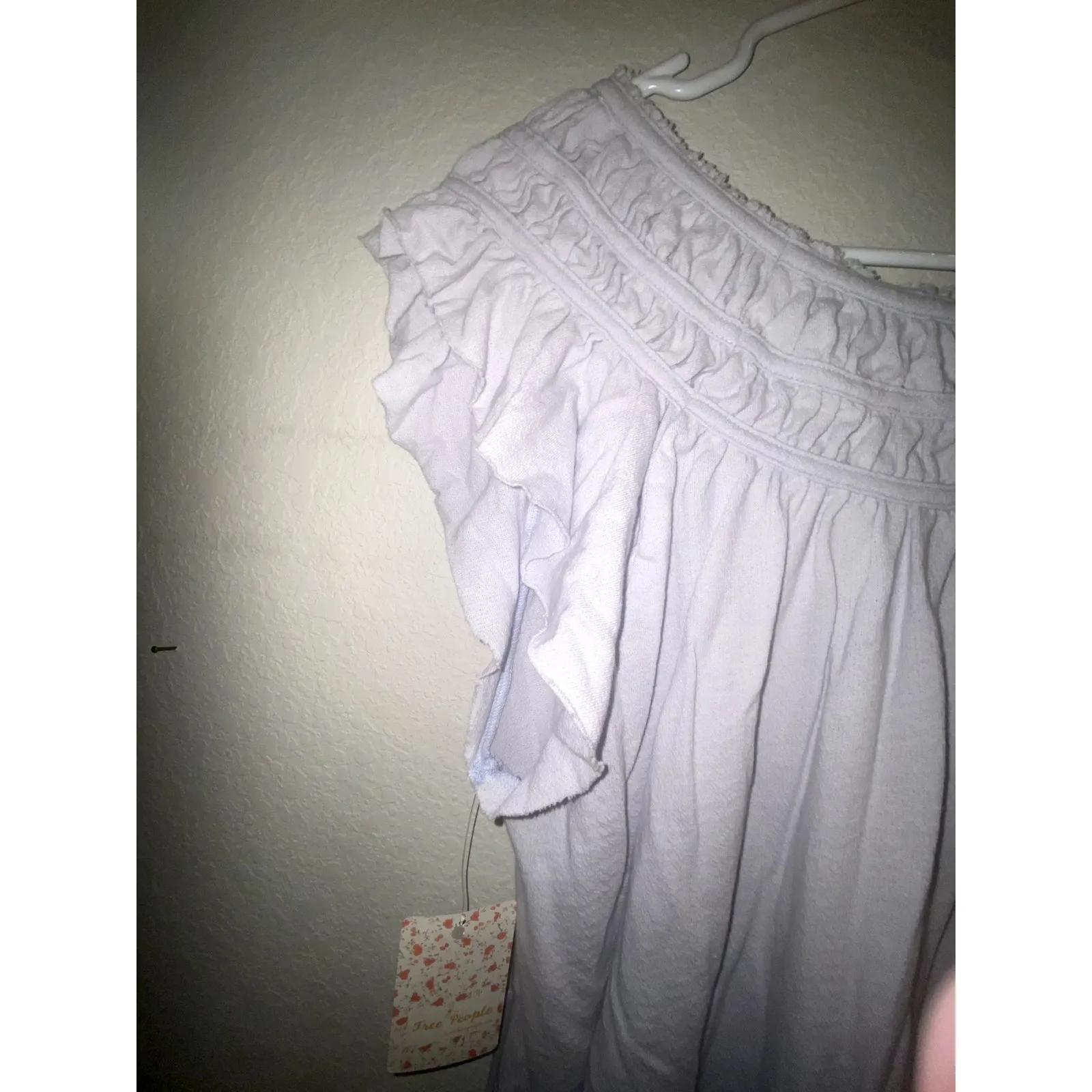 NWT Free People Lilac Flowy Short Sleeve Top - Image 7