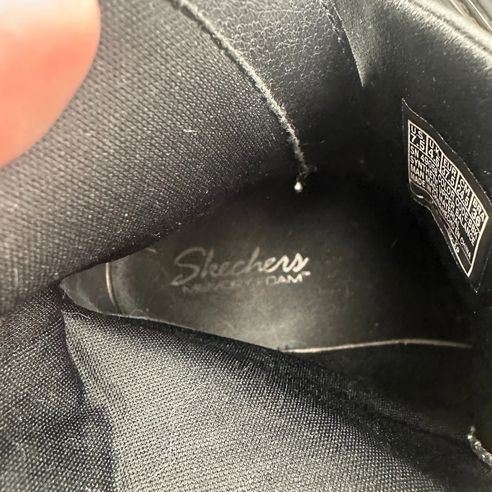 Skechers Platform Ankle Boots Black Yellow Lace Up Combat ChunkyWomen 7.5 Grunge - Image 8