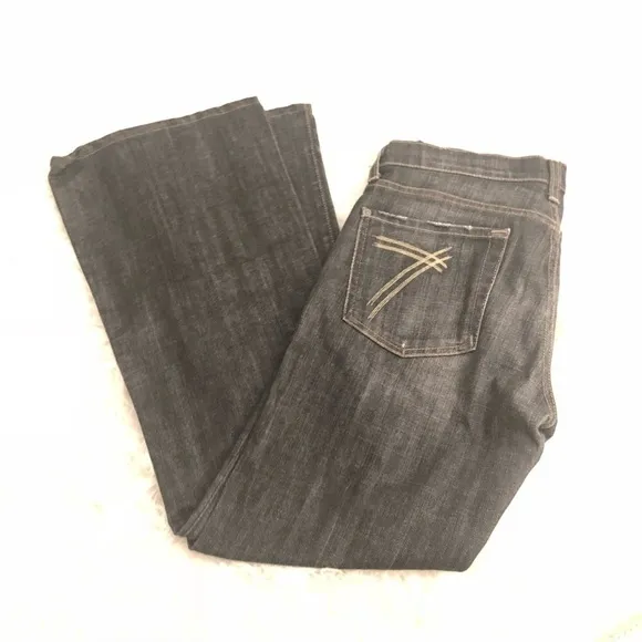 7 for all mankind dojo flare leg jeans - Image 2