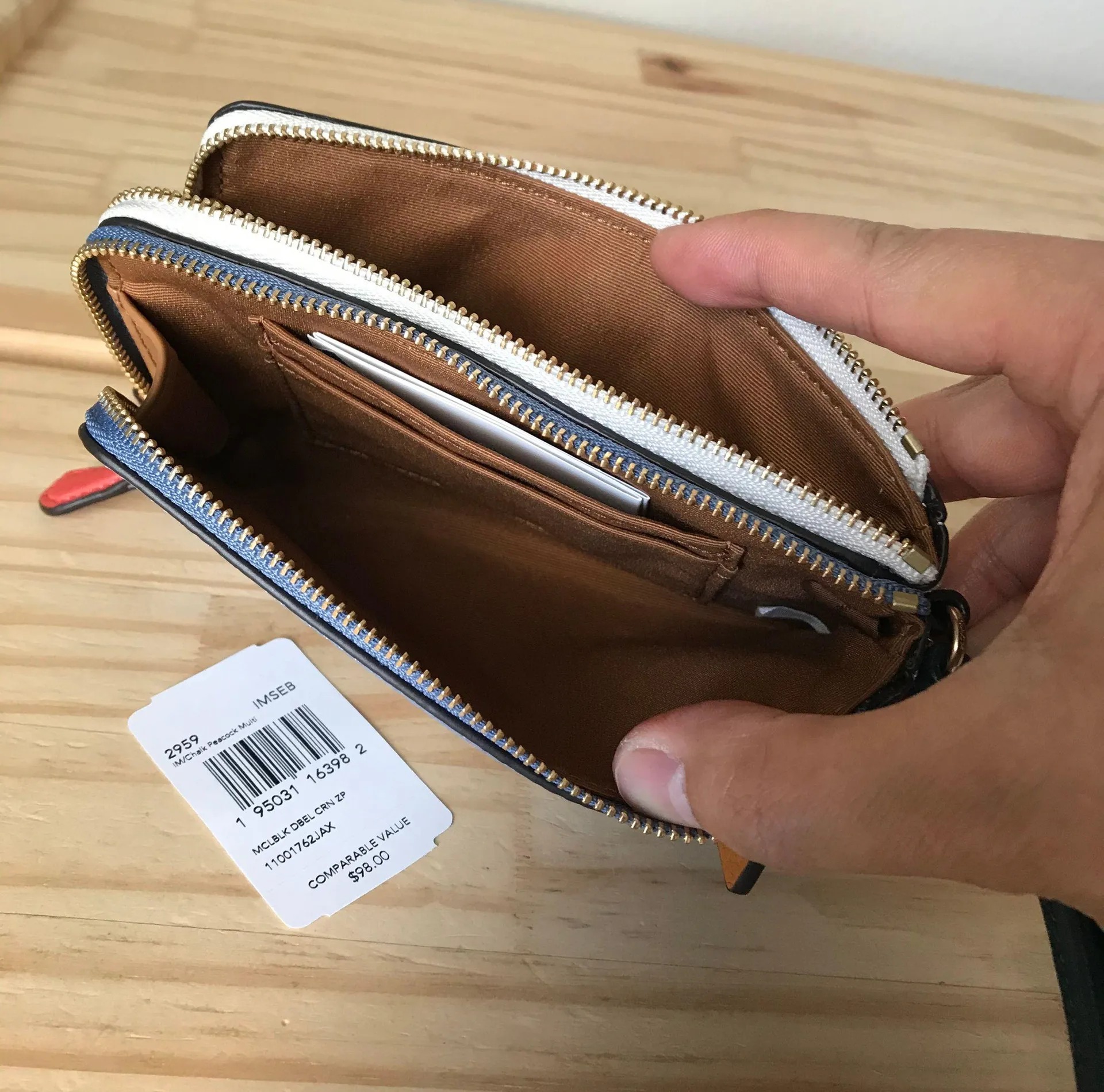 Coach Double Zip Wristlet - Image 7