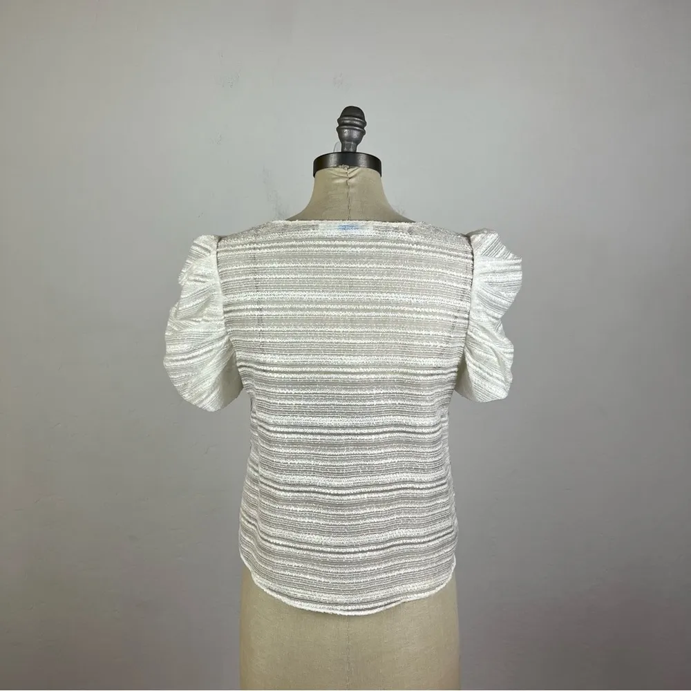 Amanda Uprichard Lace Merris Top in Ivory - Image 3