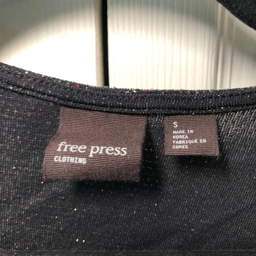 Free Press Sparkle Wrapped Long Sleeve Blouse Size S - Image 4