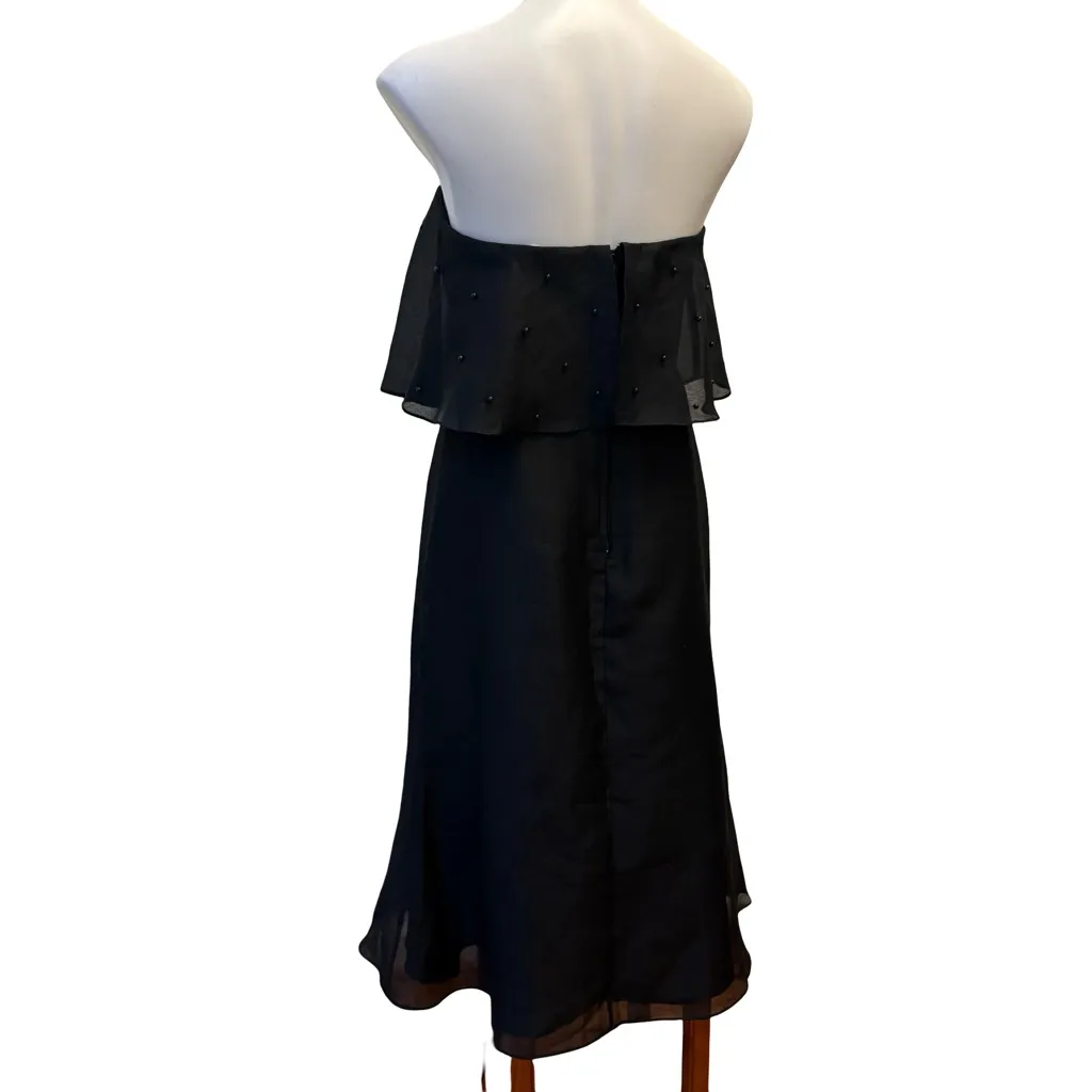 Keepsake the Label Call Me Strapless Black Midi Dress, Sz M Size M - Image 7