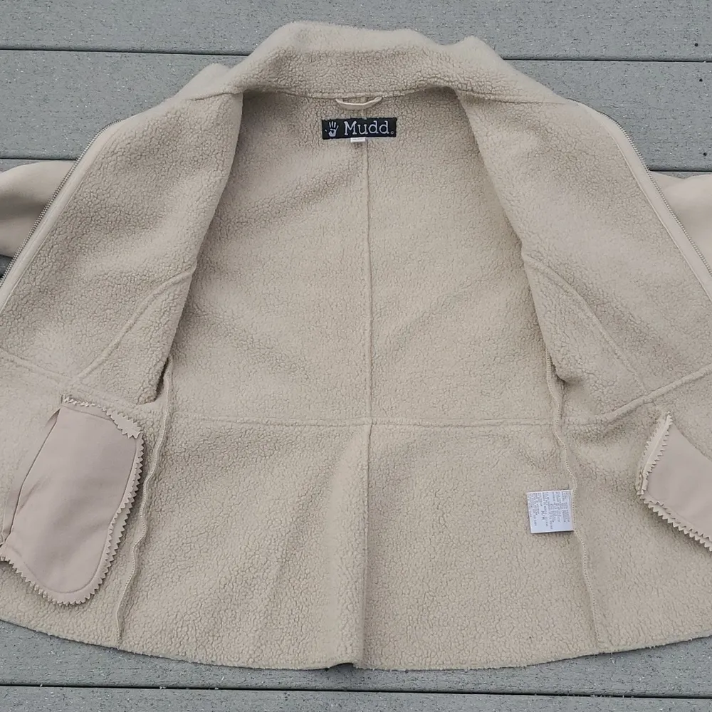 Mudd  Y2K Sherpa Lined Suede Jacket - Image 11