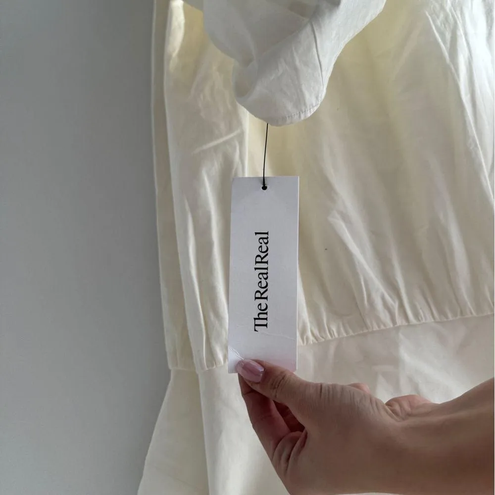 REFORMATION NWT White Cotton Sleeveless Dress 10 - Image 6