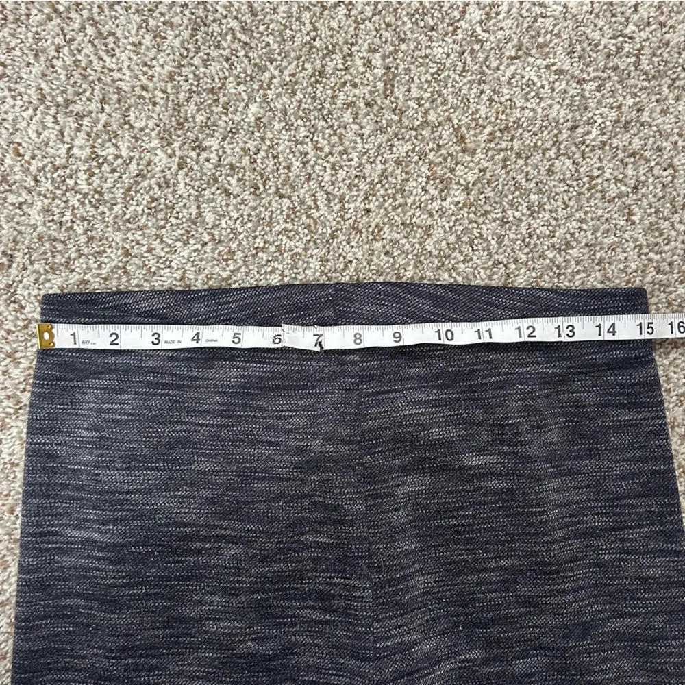 LOFT Marled Grey Leggings Athleisure Comfy Neutral Casual Athleticwear Large - Image 5