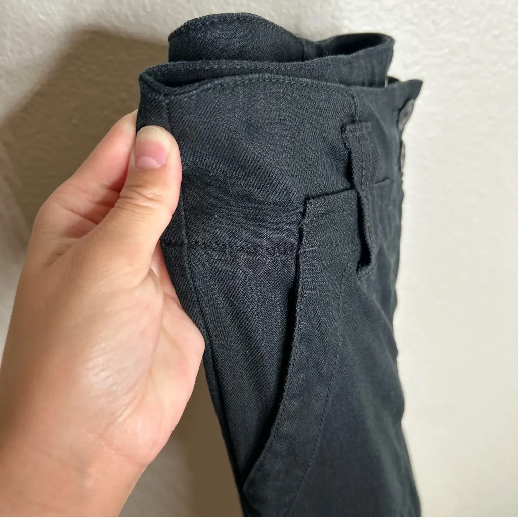 Maeve by Anthropologie Naomi Wide-Leg Flare Pants black US 6 - Image 3