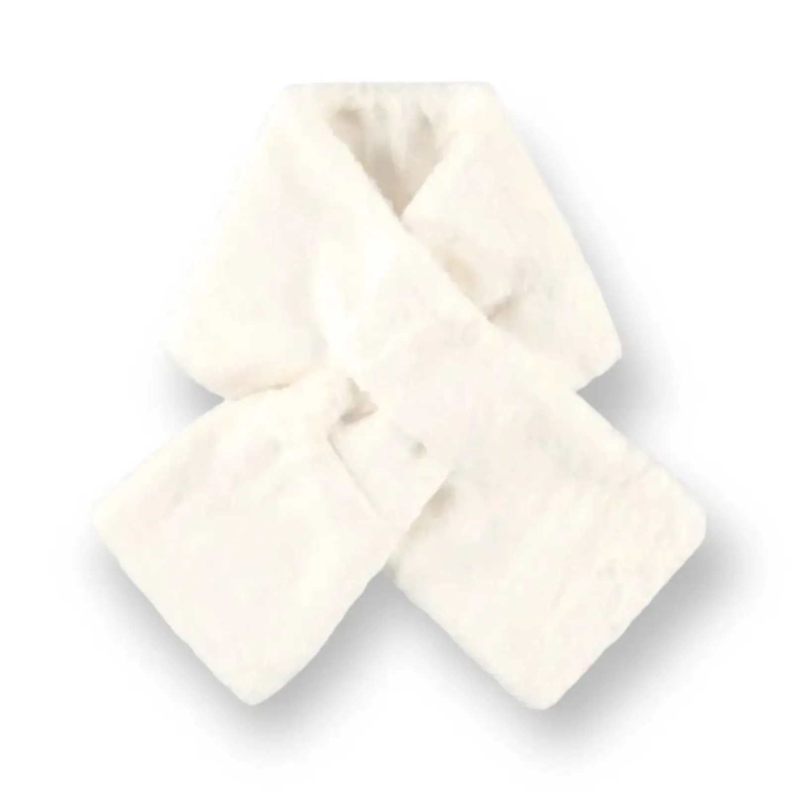 NWT! Apparis Bambi Faux Fur Luxe Plush Scarf in Ivory - Image 3