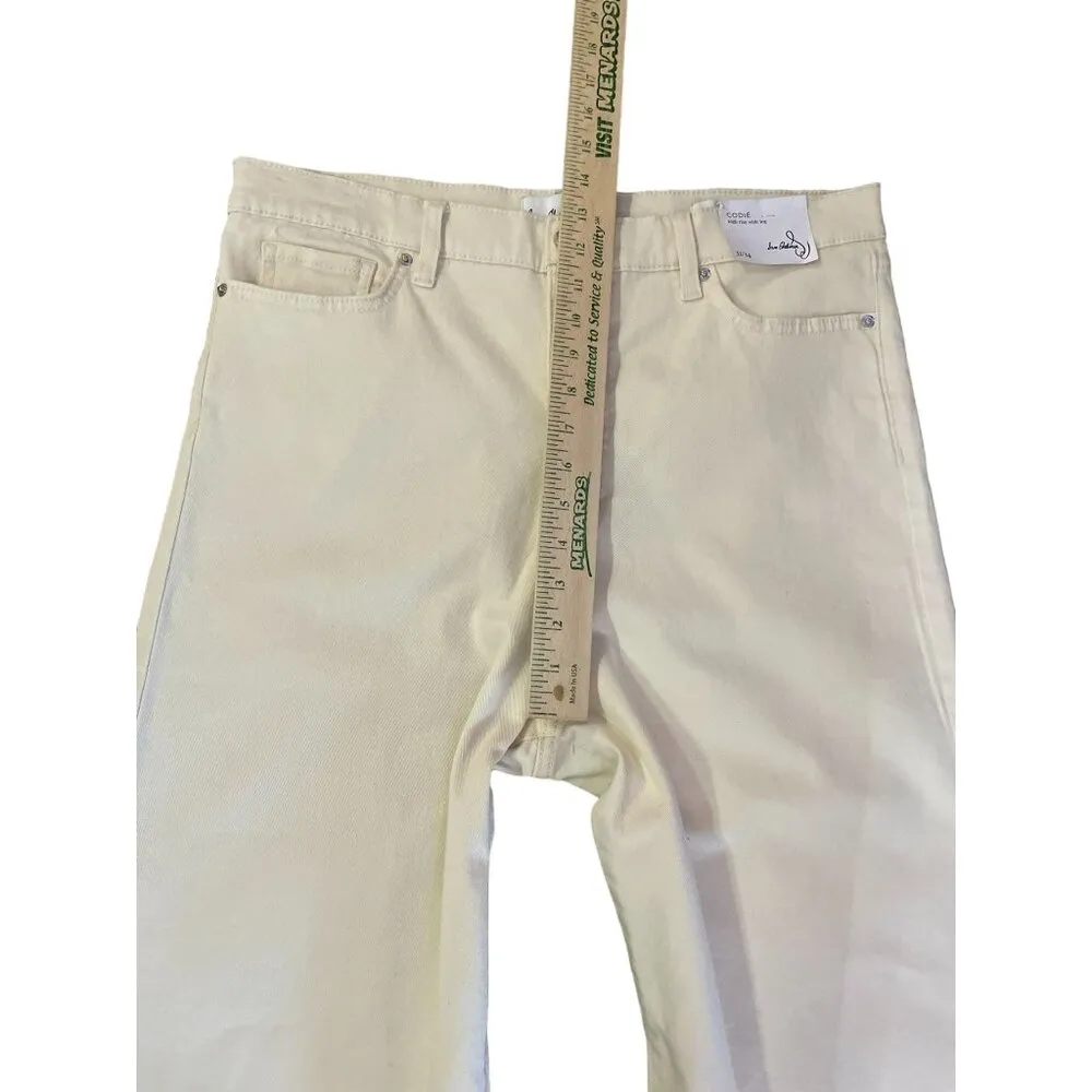 Sam Edelman Codie High Rise Wide Leg NEW 32/14 Undyed Natural - Image 13