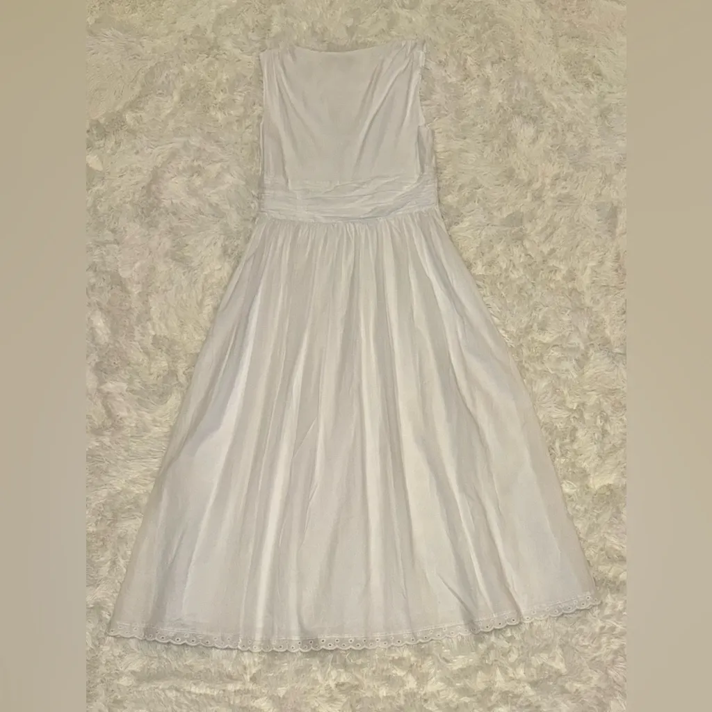 NWOT Favorite Daughter The Eyes Only For You V neck White Maxi Dress sz 12 - Image 10