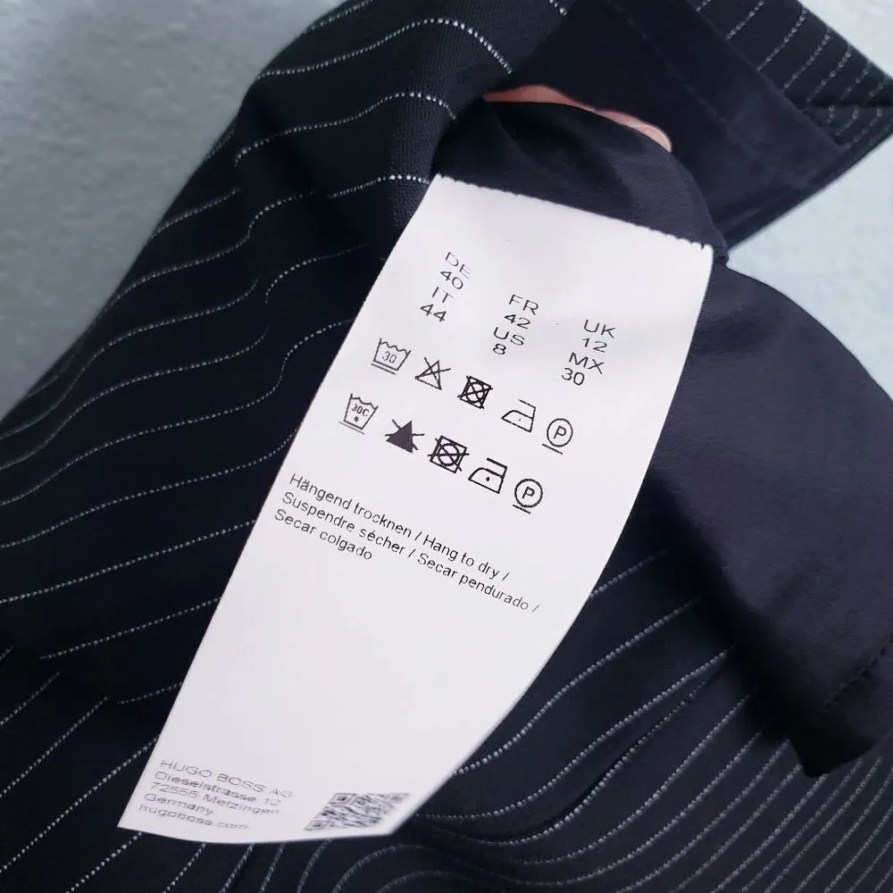 Boss Hugo‎ Boss Vimena Pinstripe Ponte Skirt - Image 9