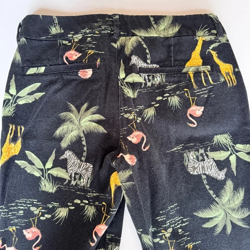 Old Navy Pixie Ankle Cut Jungle Printed Pants in Black Multicolor - Image 5