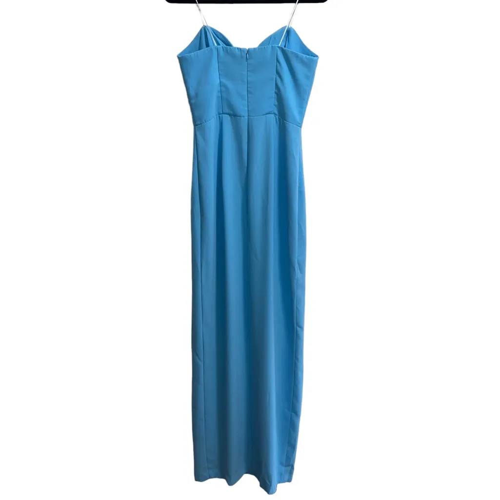 Amanda Uprichard x Revolve Cherri Strapless Maxi Gown In Pacific Blue - Image 6