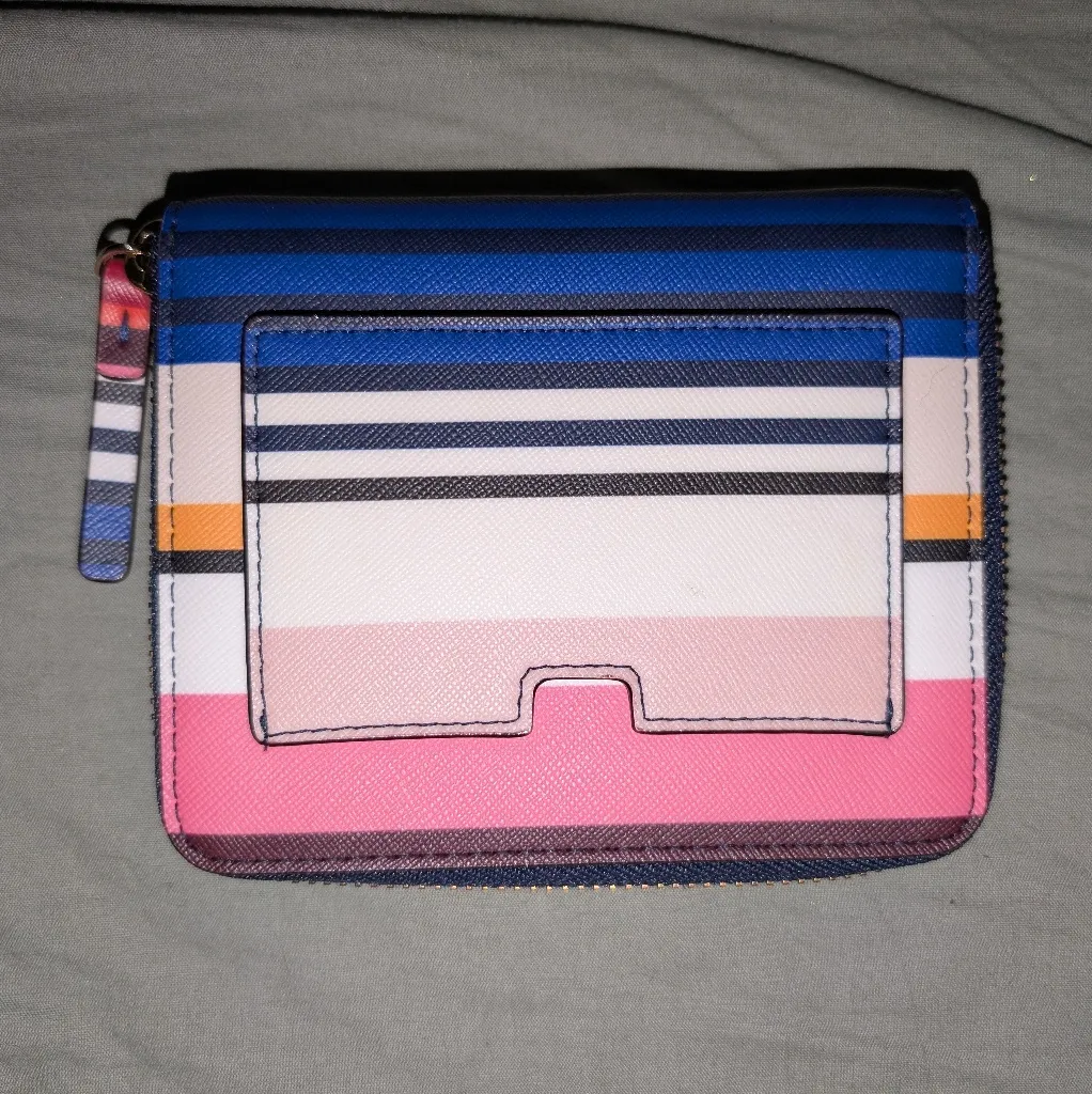 NWOTS Kate Spade Multicolored Striped Zipper Wallet - Image 2