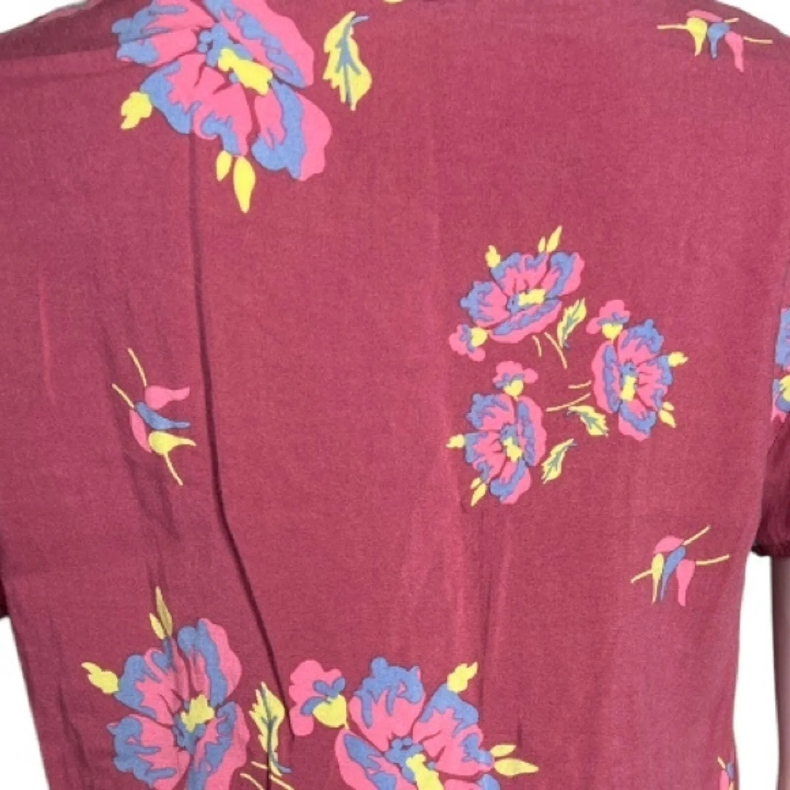 Matilda Jane Dress Womens Small Pink Blue Floral Art Class‎ Bloom Cottage Core - Image 5