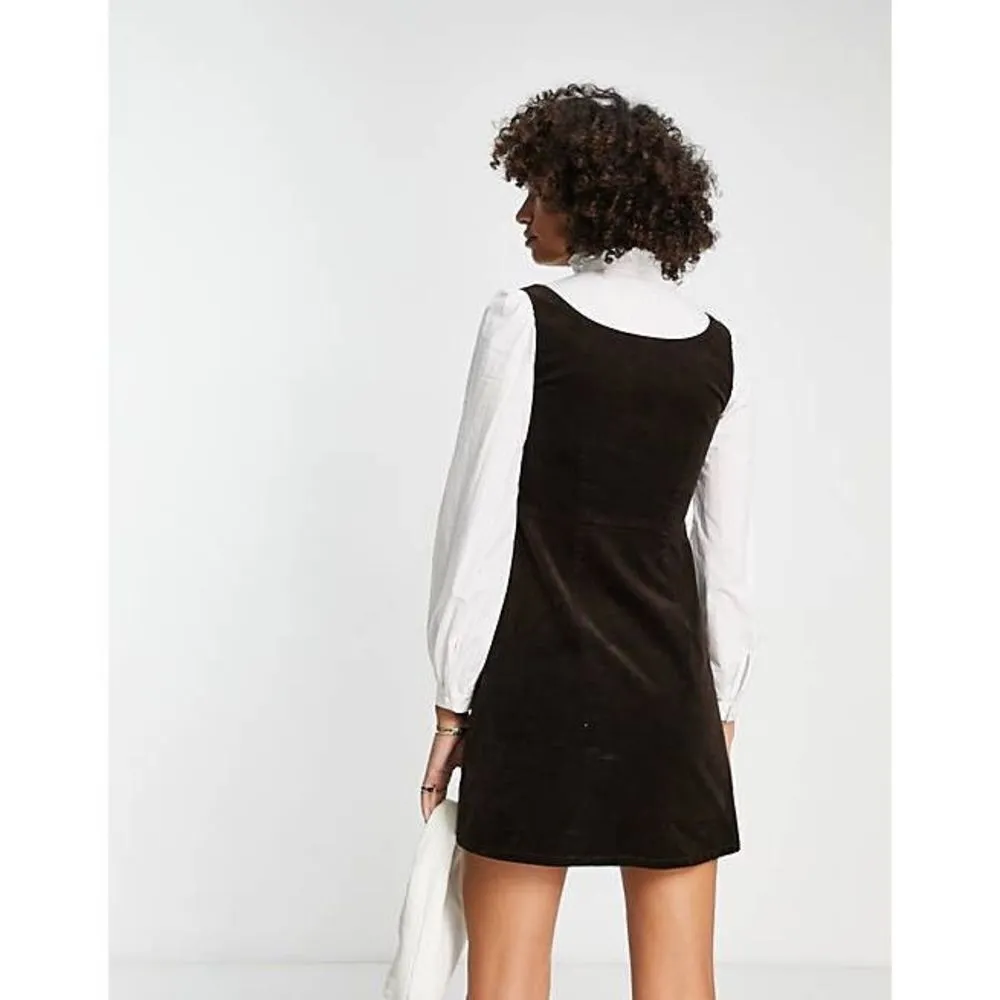 ✨& Other Stories corduroy mini shirt dress in brown and white✨ - Image 7