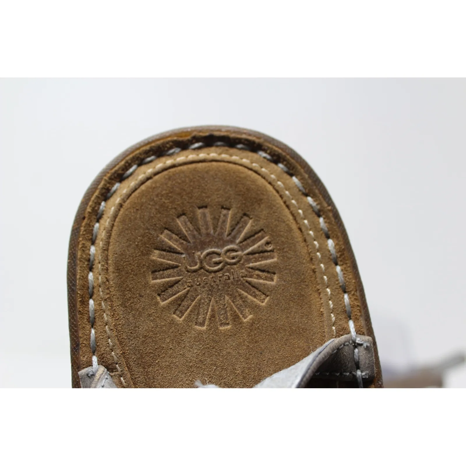 UGG Australia Womens Sefina Gray Thong Sandals Adjustable‎ Buckle Size 11 - Image 8