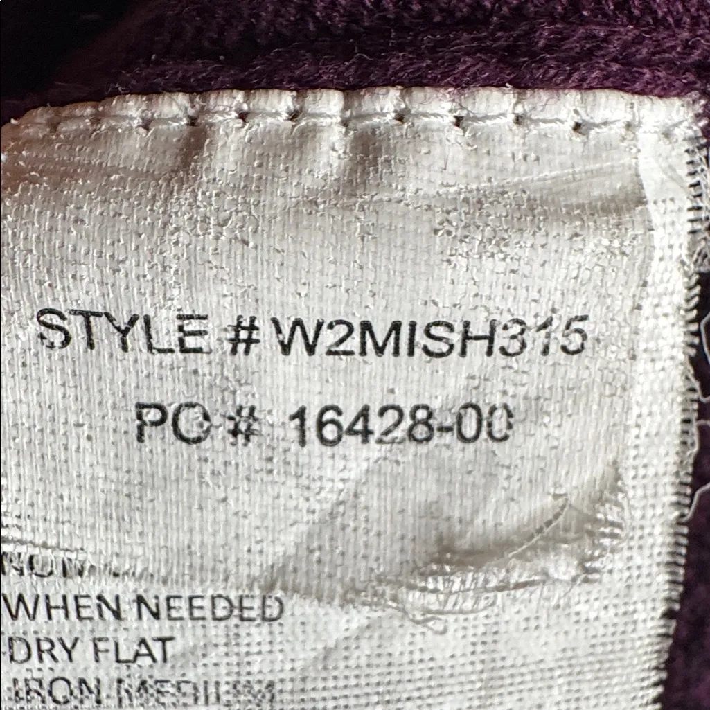 PrAna Misha Duster Knit Hoodie Sweater Black Plum Size Large - Image 11