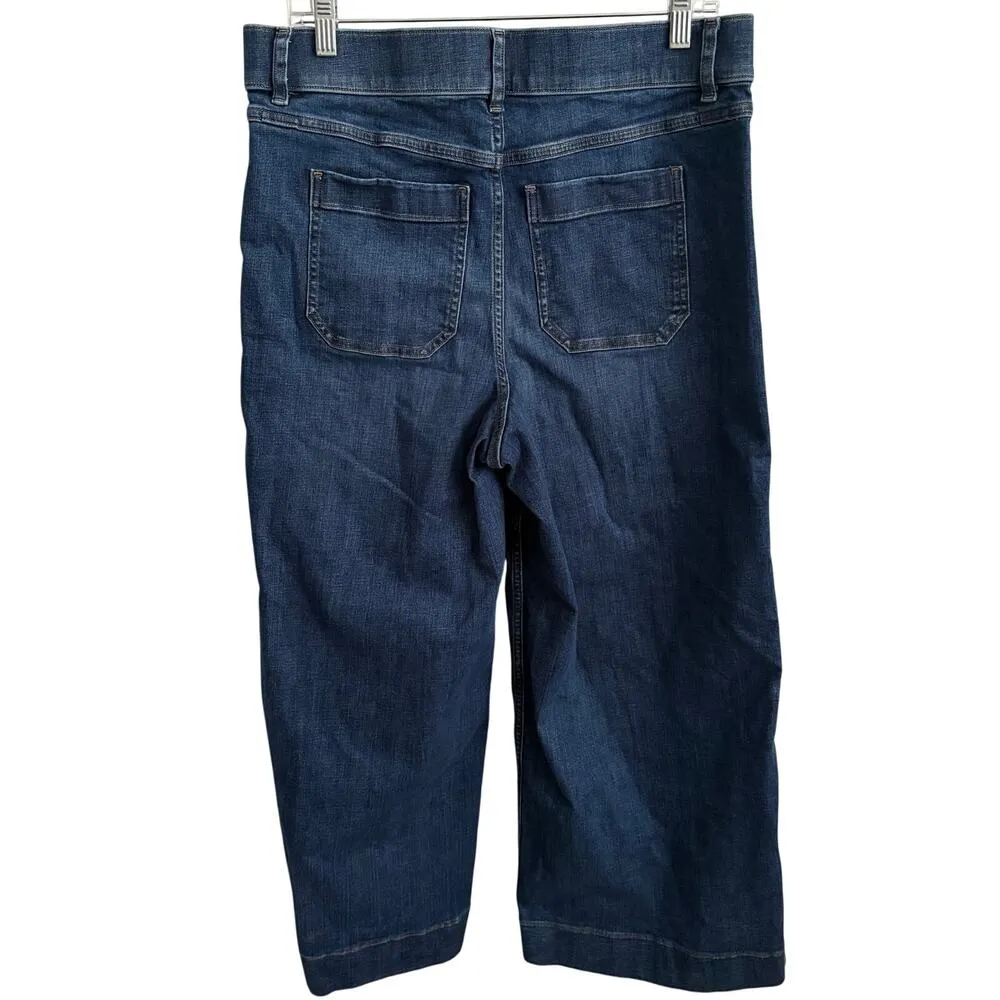 Spanx Cropped Wide Leg Jean XL Women’s Shaded Blue - Image 3