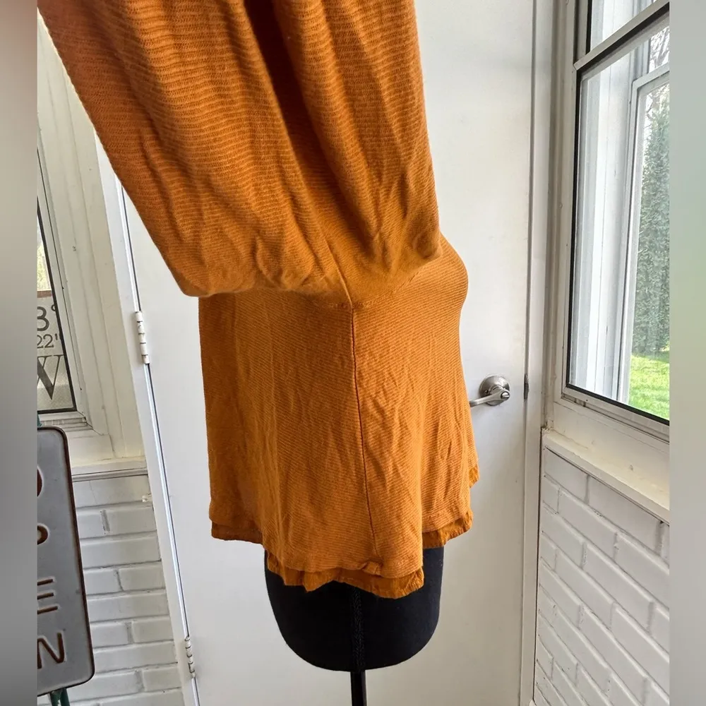 Free‎ People Billie Ribbed Balloon Top small workwear holiday layered boho - Image 8