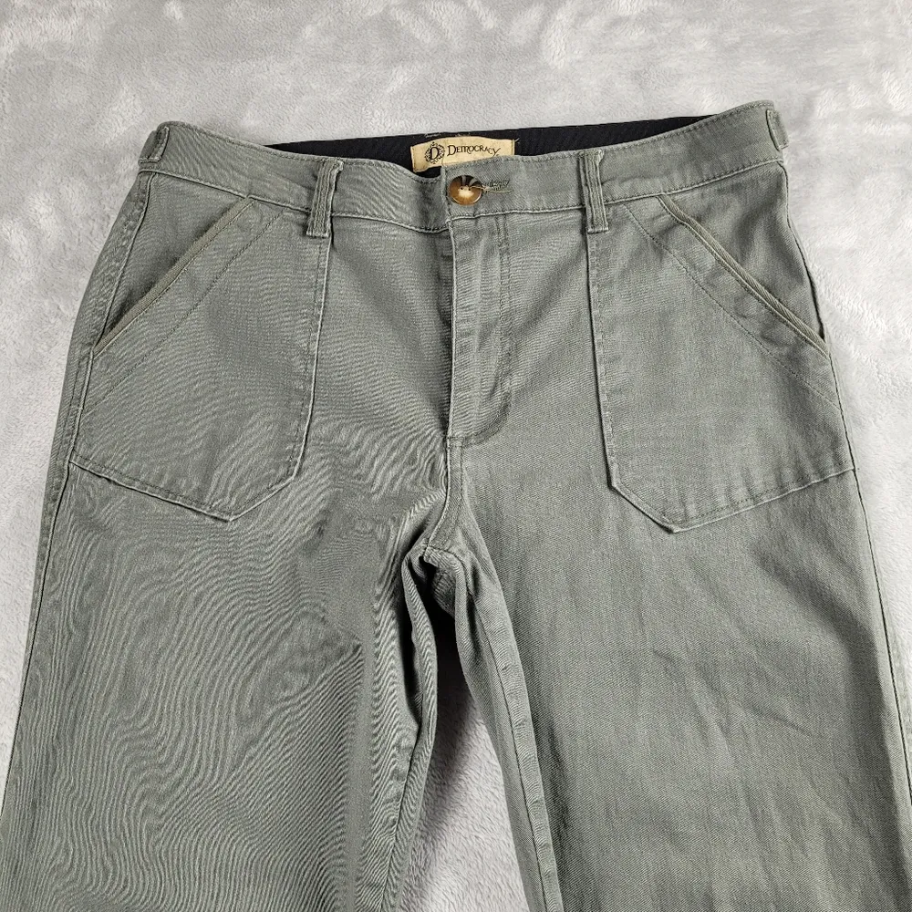 Democracy Ab Technology Women's Pants Green Tailored Size 8 - Image 2