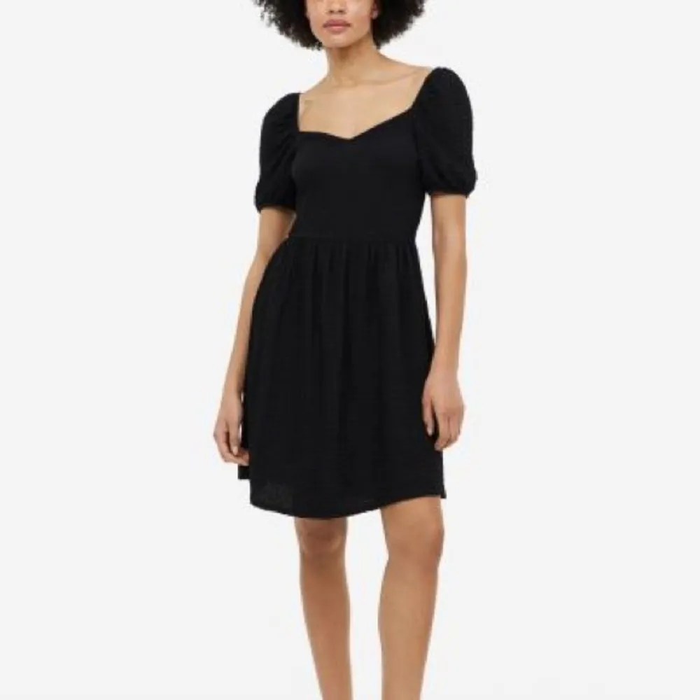 Black ‎ - New plus size Puff-sleeved Textured Jersey Dress - Image 3