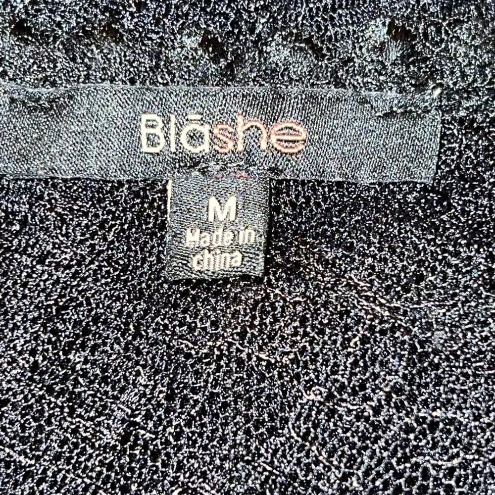 Blashe sheer lace goth style blouse! Black Size M - Image 8