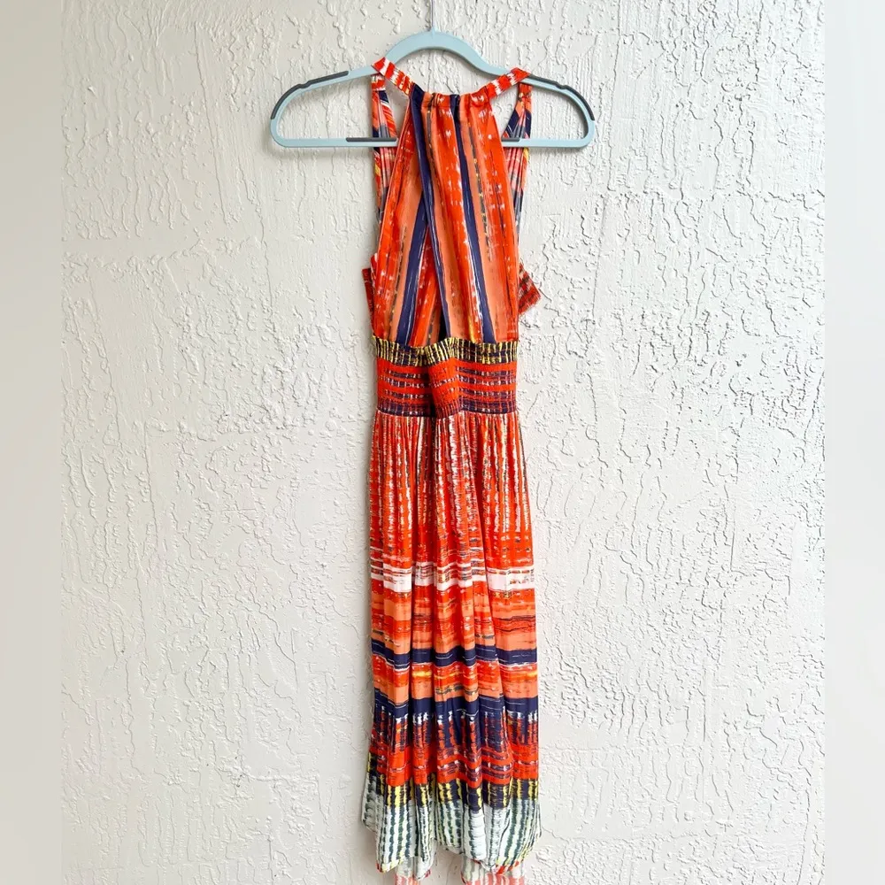 Ramy Brook Ella midi sleeveless dress geo pattern medium - Image 7