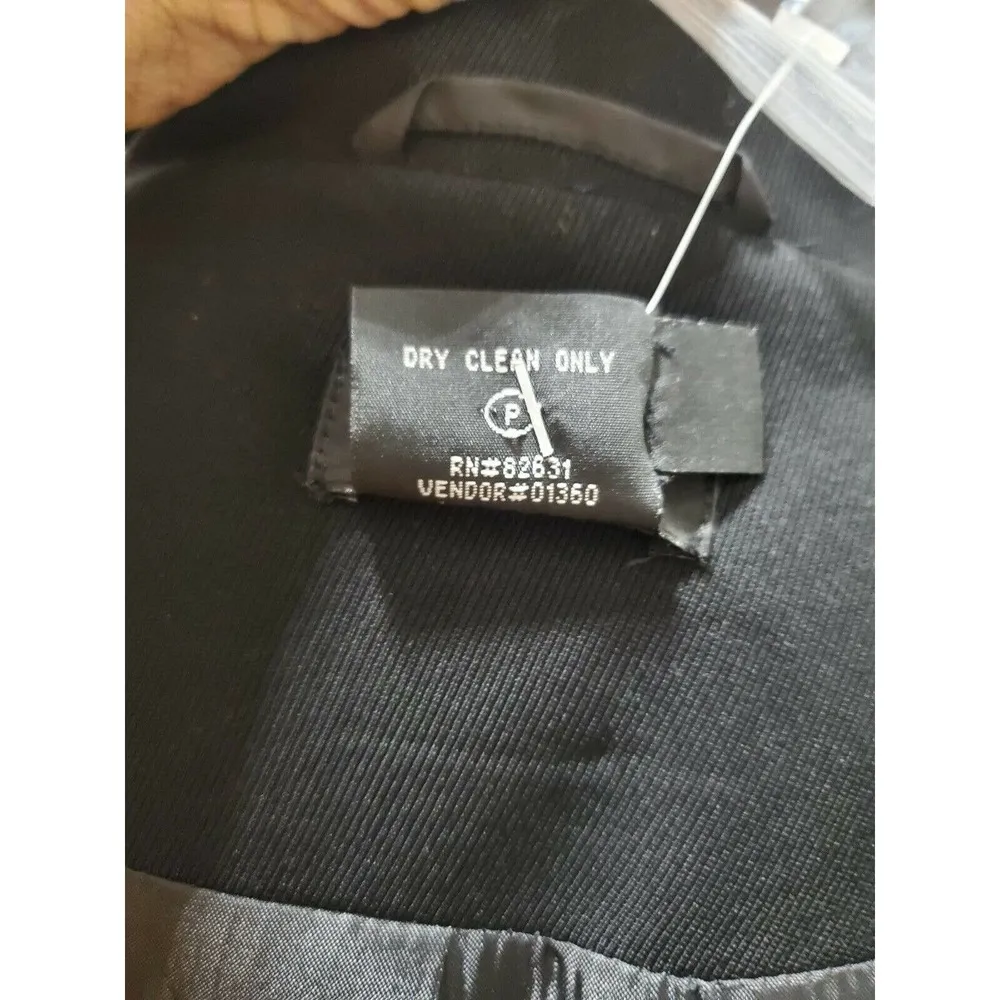 Boutique Europa Women Black Polyester Long Sleeve Single Breasted Blazer Size 16 - Image 12