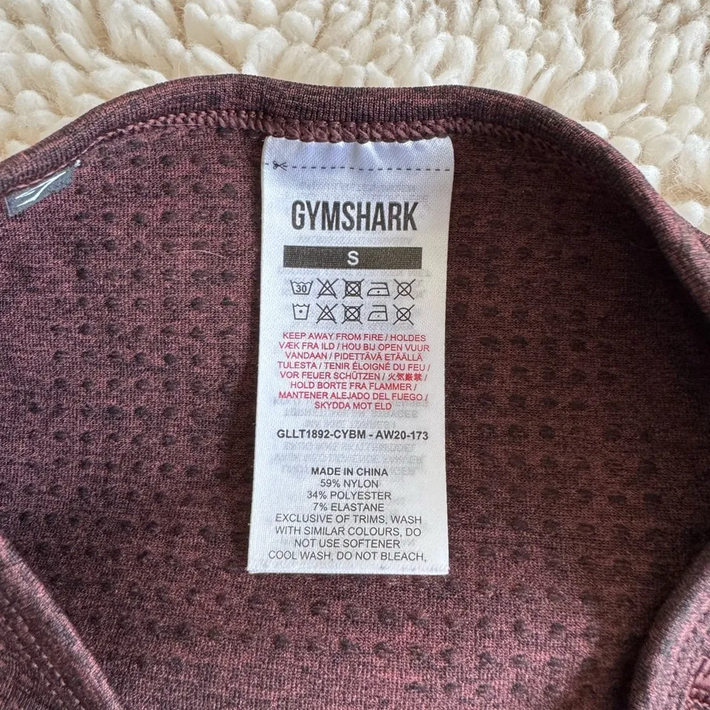 Maroon Long Sleeve Women’s Active Top / size small - Image 4