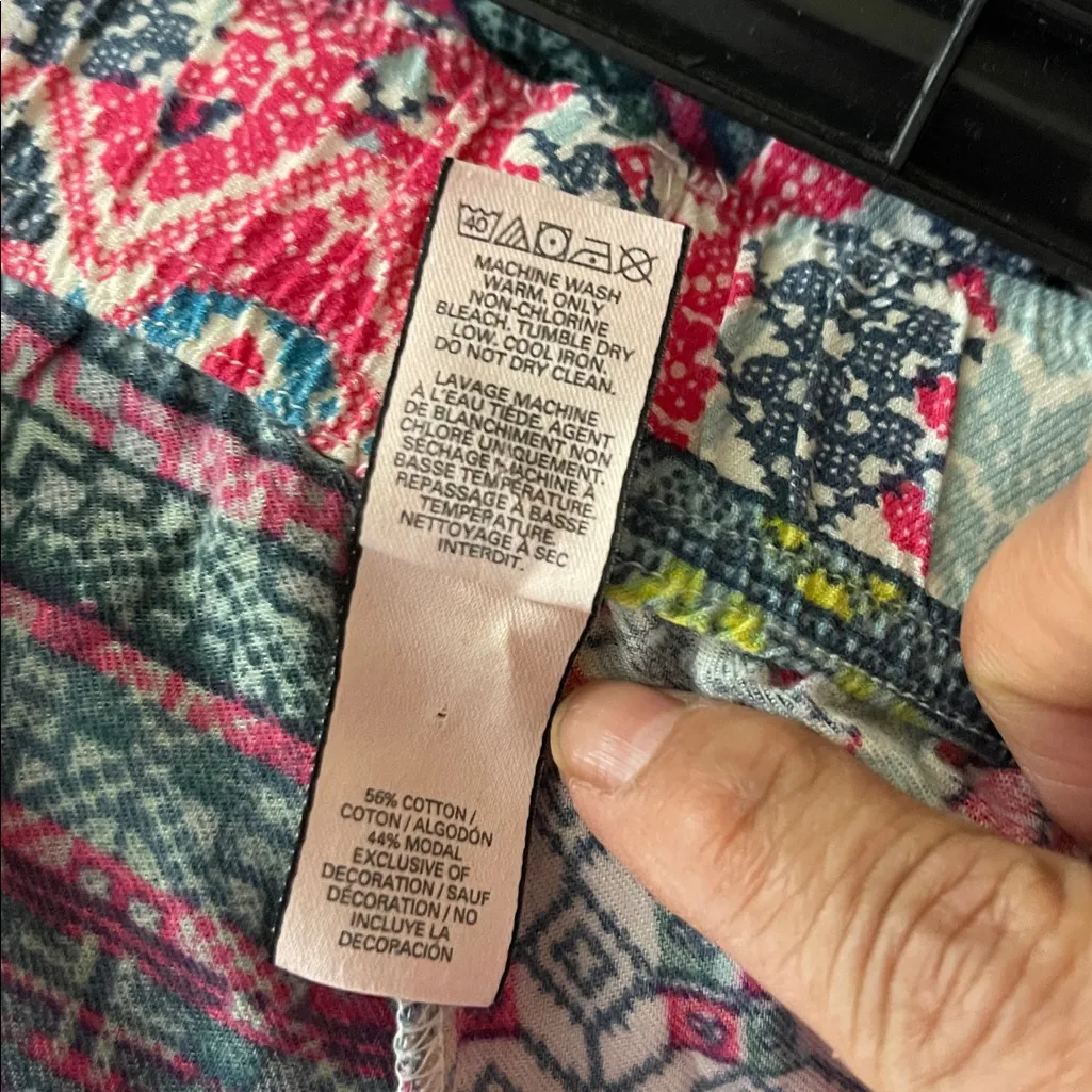 Victoria’s Secret Vintage Patchwork Pajama Pants Medium - Image 7