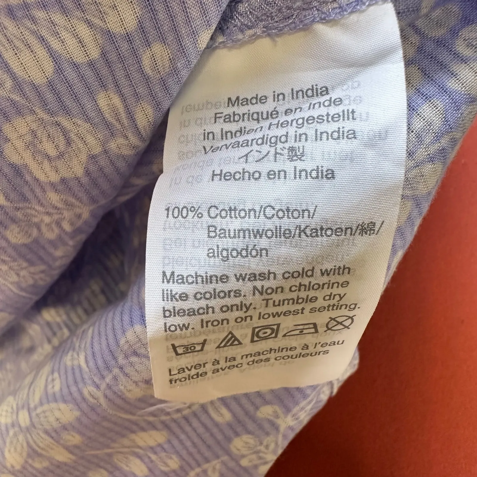 J.Crew Lavender Floral Ruffle Popover Blouse Soft Autumn Cottagecore Fall medium - Image 7