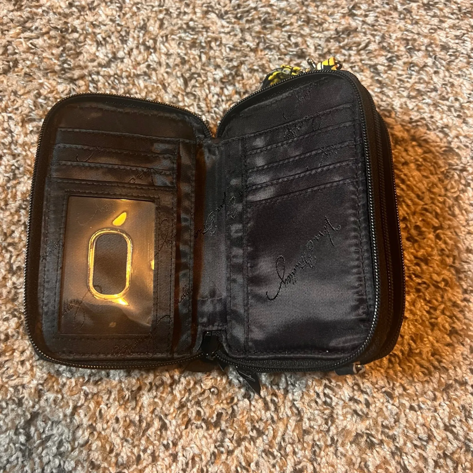 Vera Bradley Wristlet Wallet‎ Clutch Zip Around Floral ID Holder - Image 4