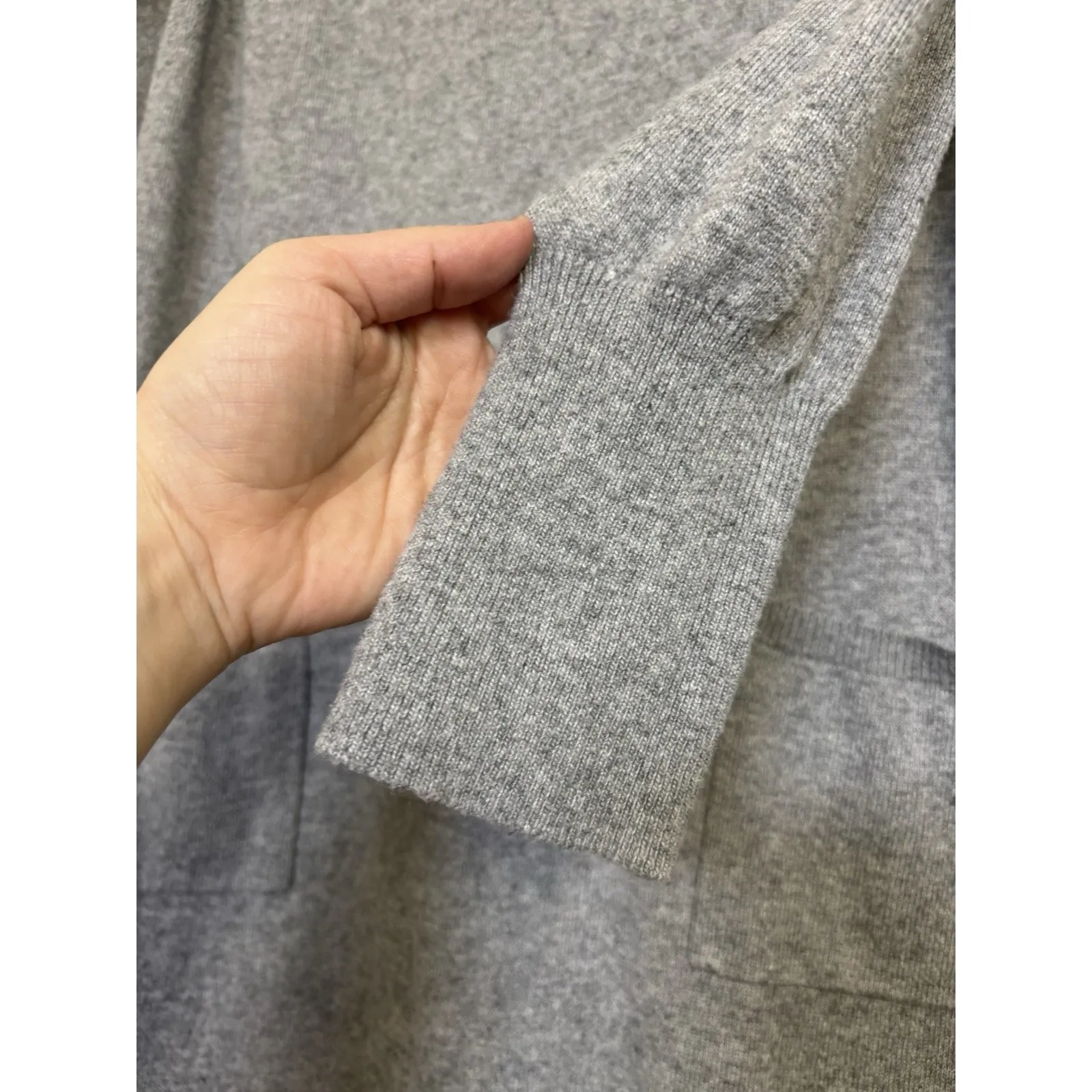 Soft Surroundings Angora Blend Gray Tunic Mini Sweater Dress Size Small Cozy - Image 6